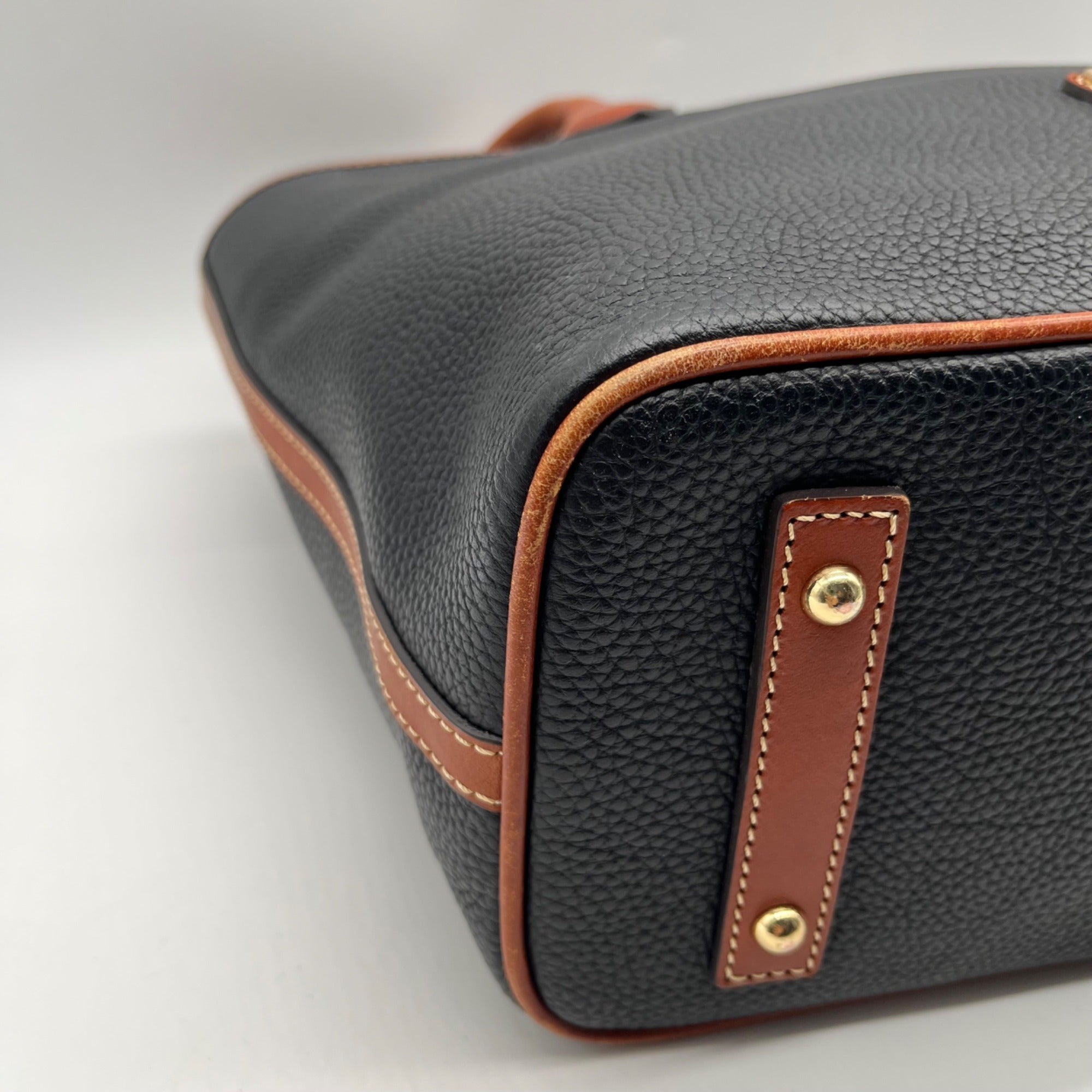 Dooney &amp; Bourke Blue Leather Tote Bag