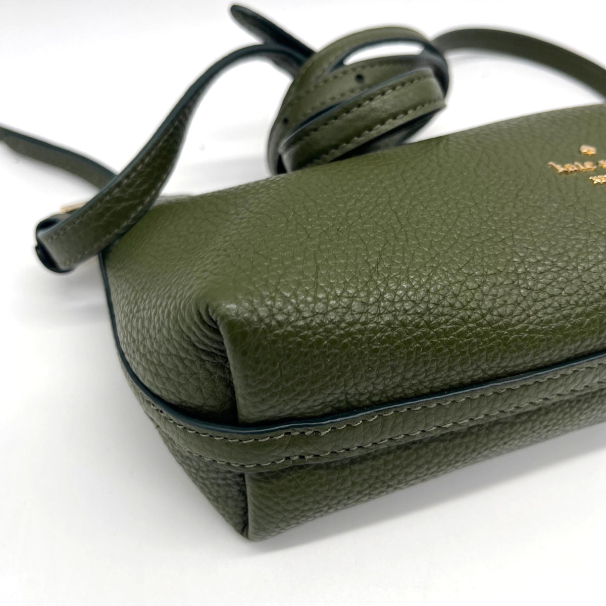 Kate Spade Enchanted Green Pebbled Leather Mini Crossbody Bag