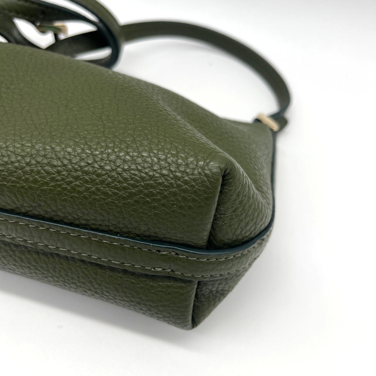 Kate Spade Enchanted Green Pebbled Leather Mini Crossbody Bag