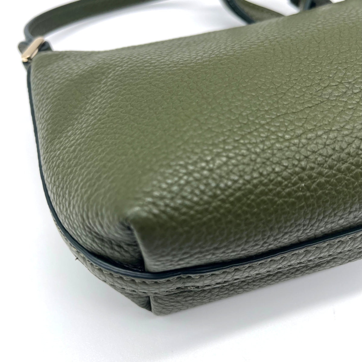 Kate Spade Enchanted Green Pebbled Leather Mini Crossbody Bag