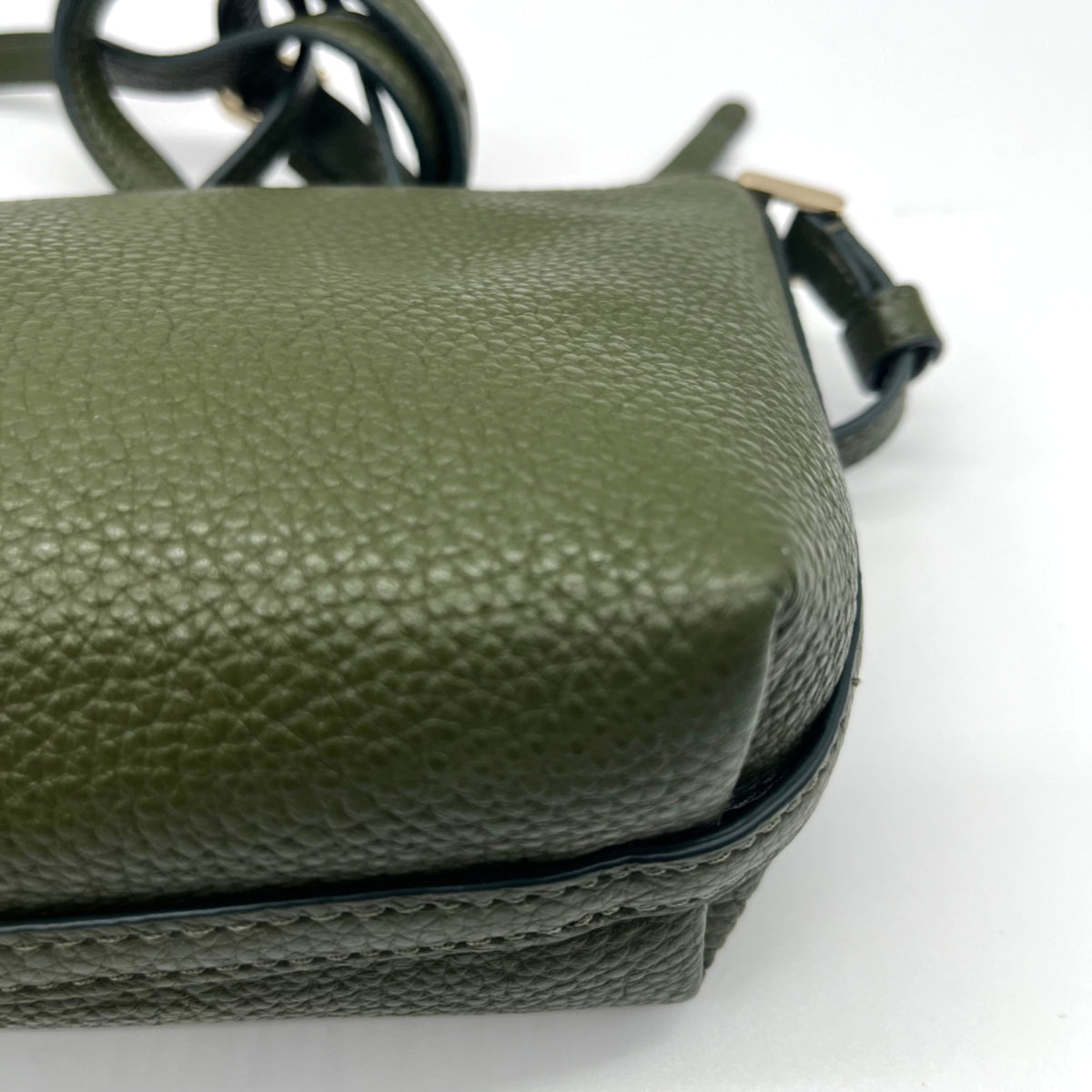 Kate Spade Enchanted Green Pebbled Leather Mini Crossbody Bag