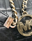 Michael Kors Black Quilted Leather Susannah Shoulder Bag