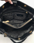 Michael Kors Black Quilted Leather Susannah Shoulder Bag