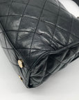 Michael Kors Black Quilted Leather Susannah Shoulder Bag