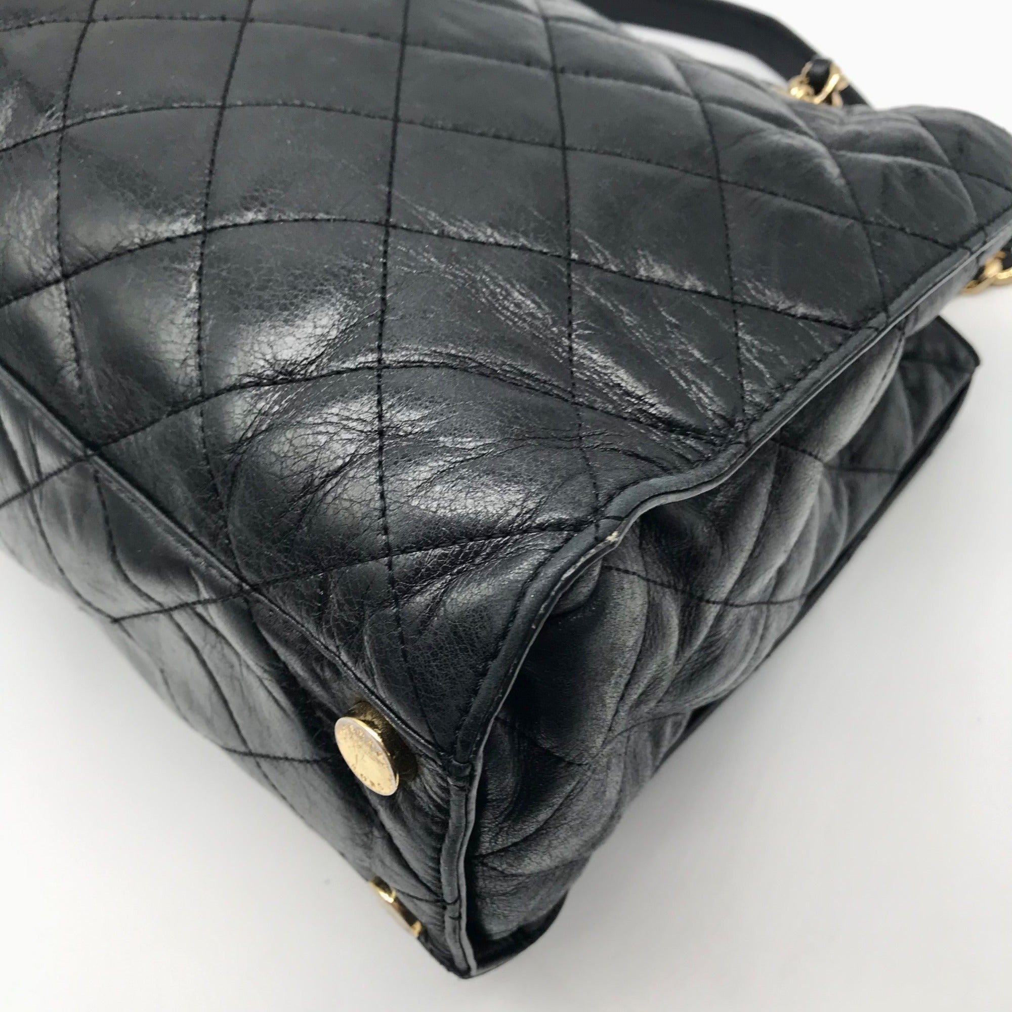 Michael Kors Black Quilted Leather Susannah Shoulder Bag