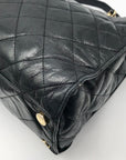 Michael Kors Black Quilted Leather Susannah Shoulder Bag