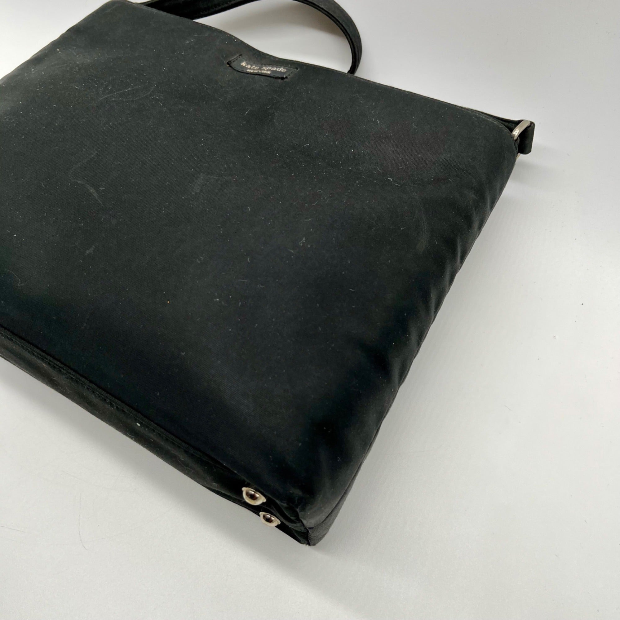 Kate Spade Black Nylon Top Handle Shoulder Bag