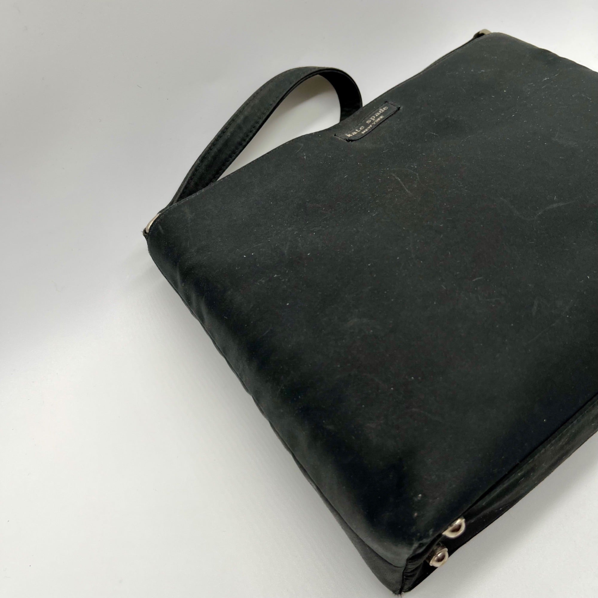Kate Spade Black Nylon Top Handle Shoulder Bag