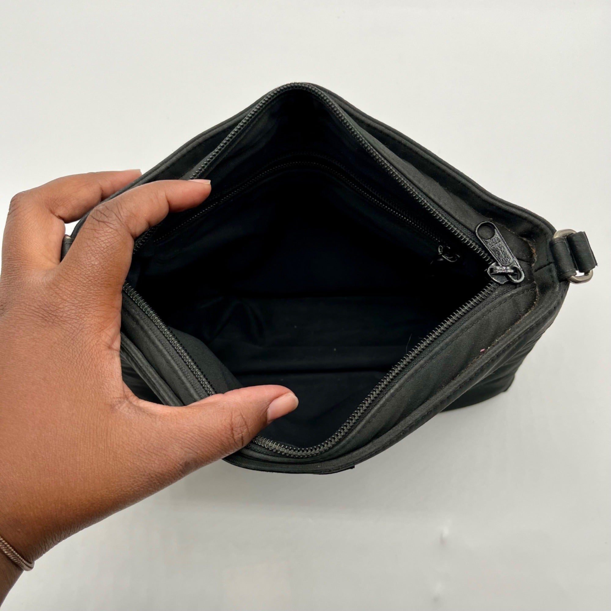 Kate Spade Black Nylon Top Handle Shoulder Bag