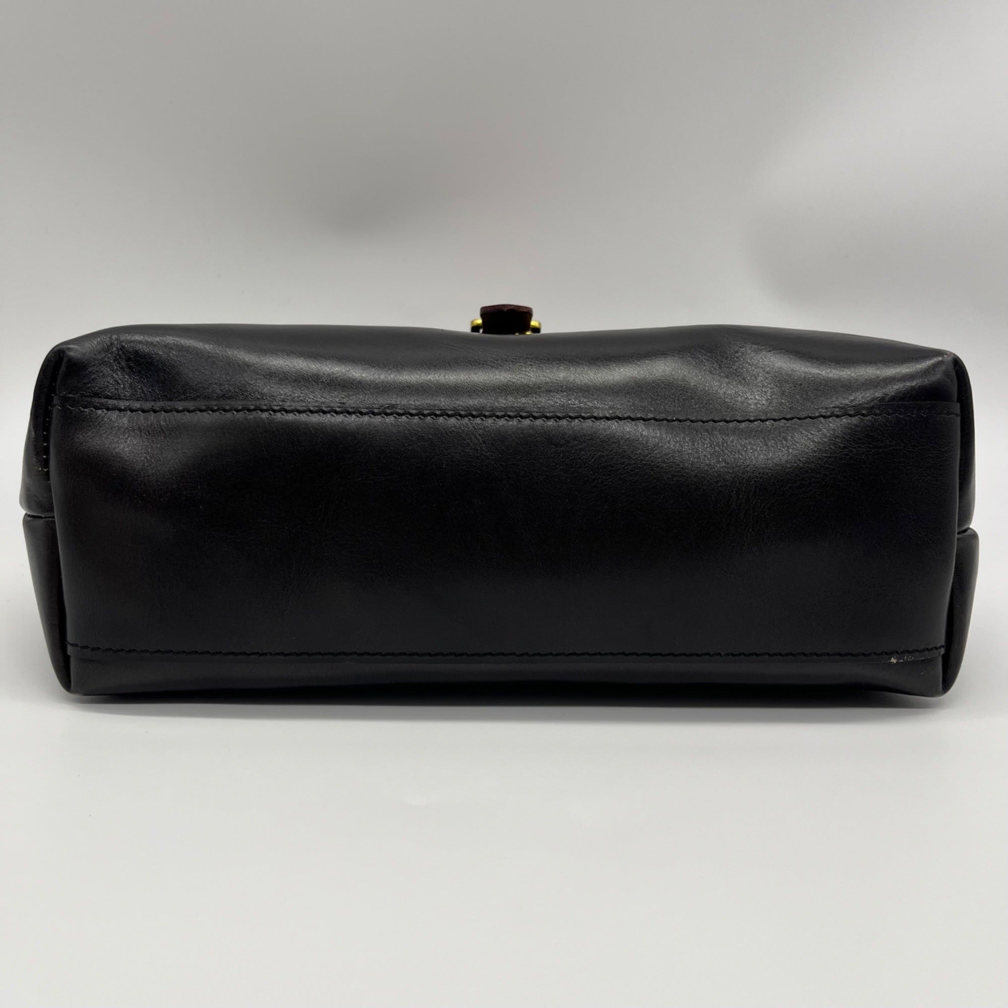 Old Trend Genuine Leather Black Doctor Satchel Bag