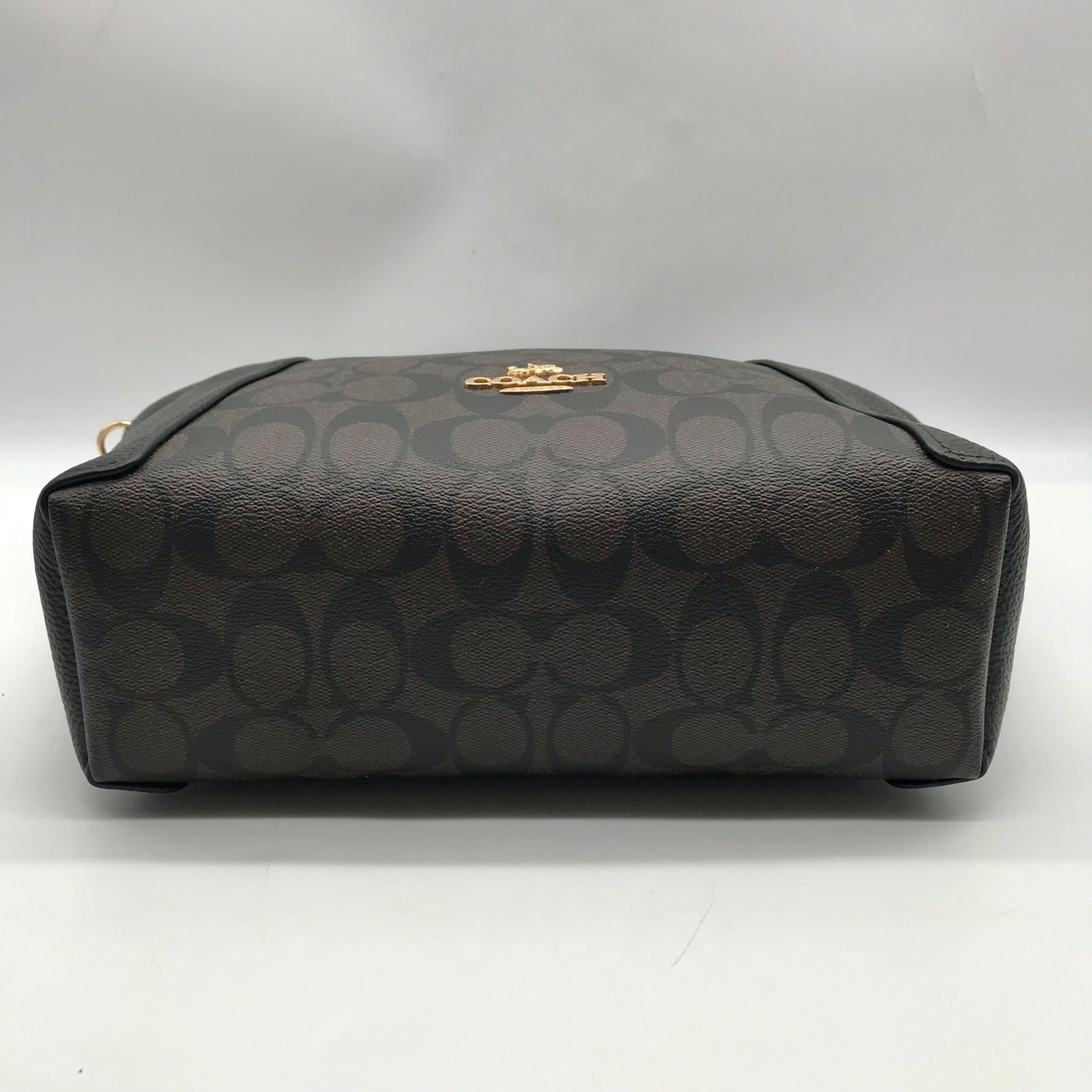 Coach Brown Monogram Canvas Kacey Convertible Satchel Bag C6230