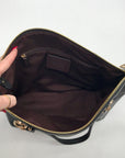 Coach Brown Monogram Canvas Kacey Convertible Satchel Bag C6230