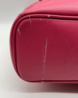 Coach Pink Saffiano Leather Zip Top Tote Bag F27349