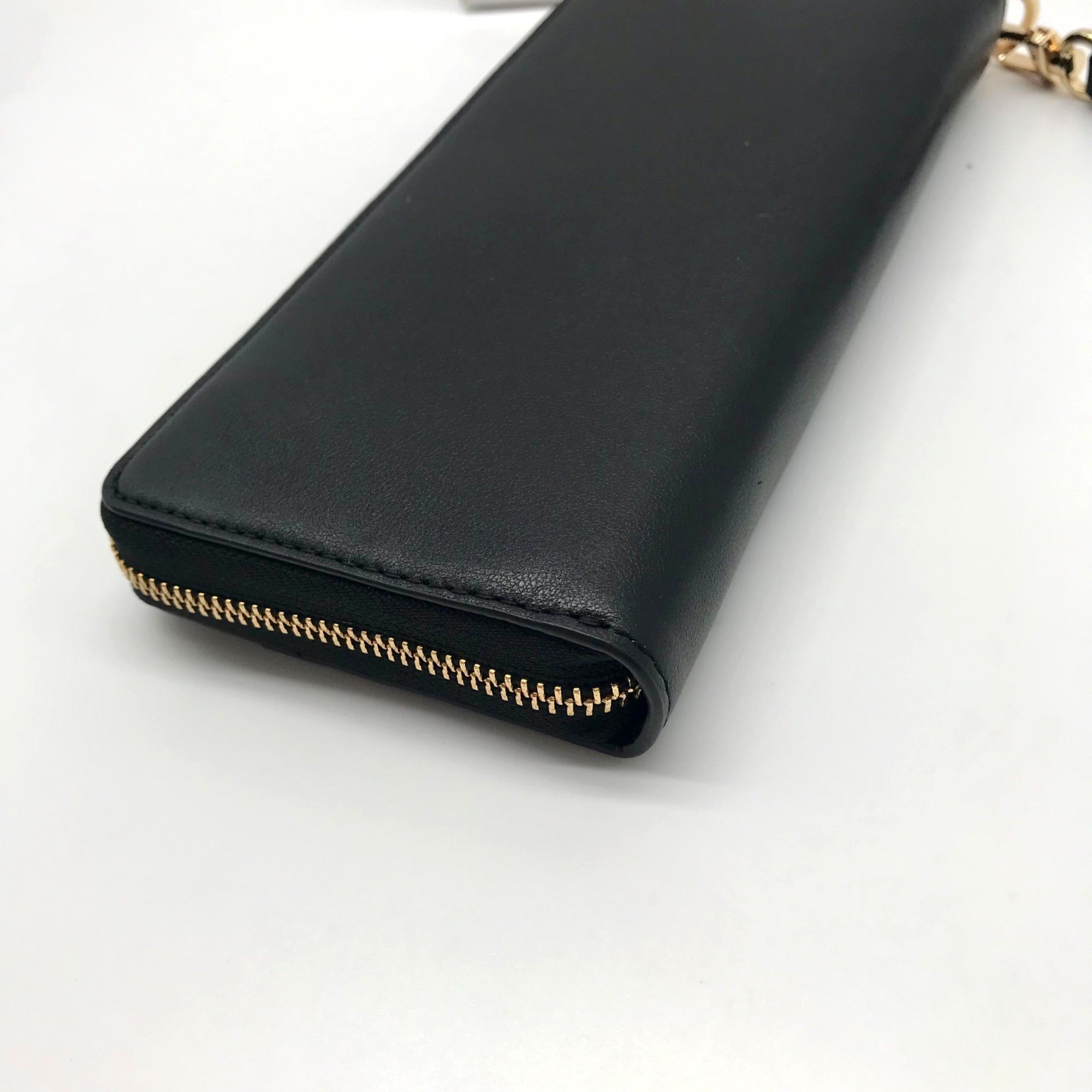 Michael Kors Black Leather Parker Large Travel Continental Wallet
