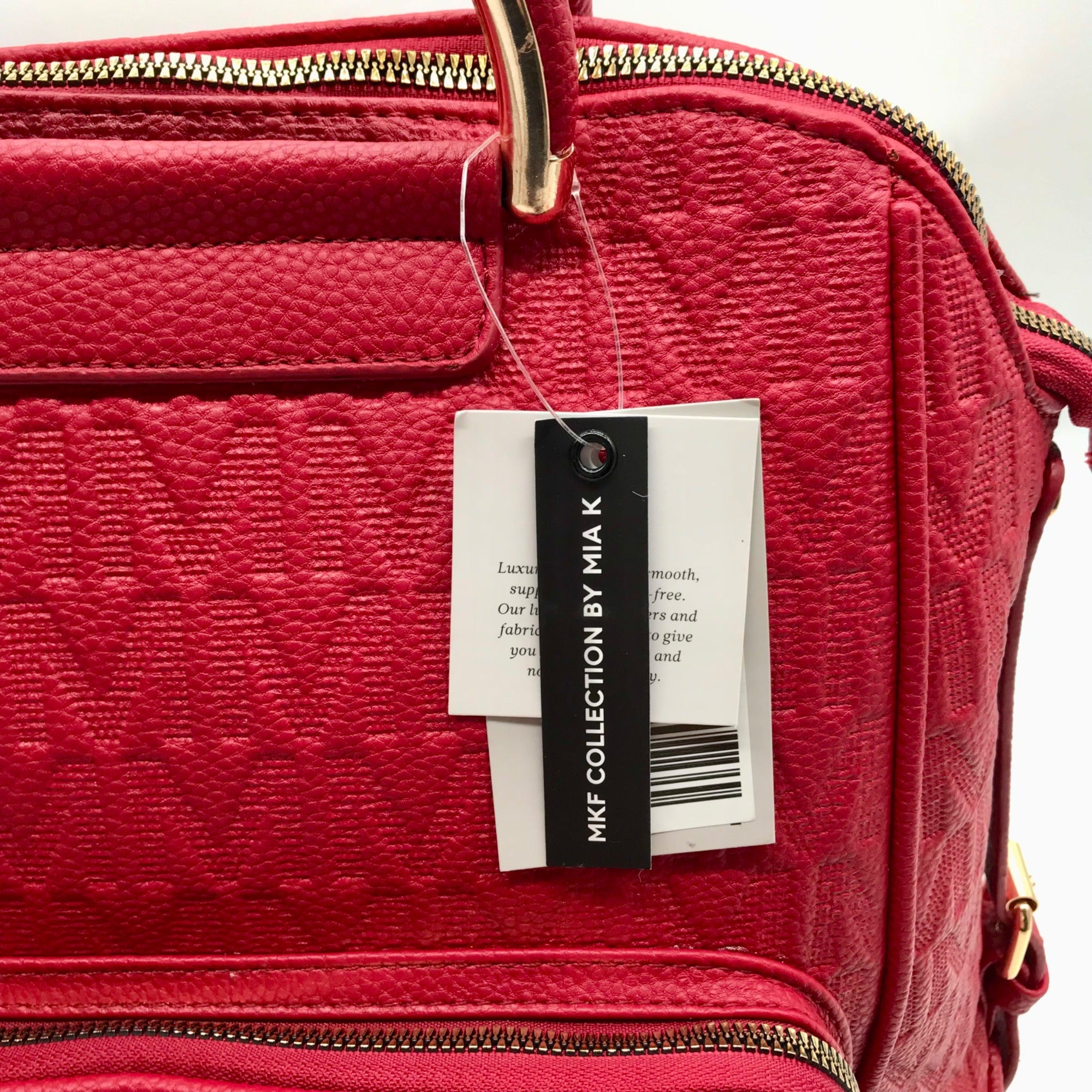 MKF Red Signature Backpack Bag