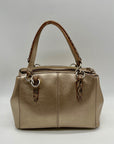 Coach Minetta Metallic Leather Shoulder Bag