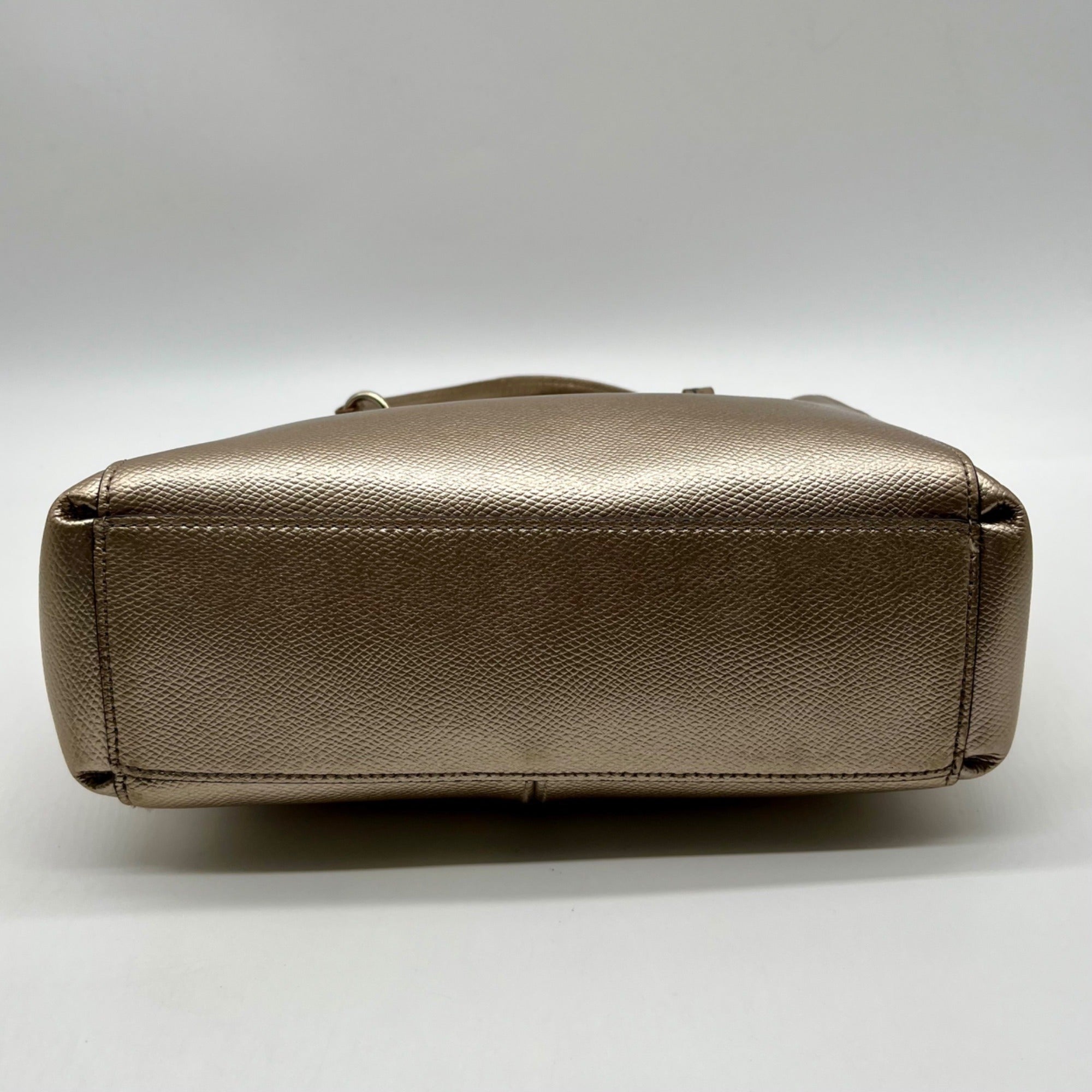 Coach Minetta Metallic Leather Shoulder Bag