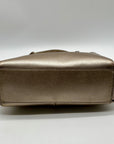Coach Minetta Metallic Leather Shoulder Bag