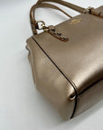 Coach Minetta Metallic Leather Shoulder Bag