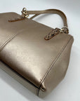 Coach Minetta Metallic Leather Shoulder Bag