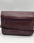 Buxton Burgundy Leather Crossbody Purse