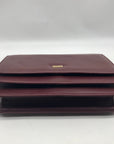 Buxton Burgundy Leather Crossbody Purse