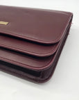 Buxton Burgundy Leather Crossbody Purse