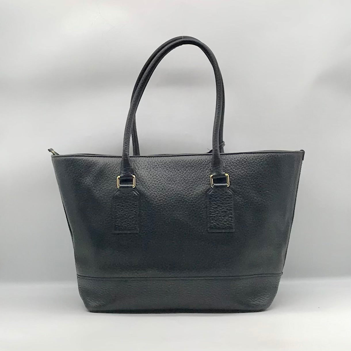 Kate Spade Black Pebbled Leather Bay Street Harmony Tote Bag