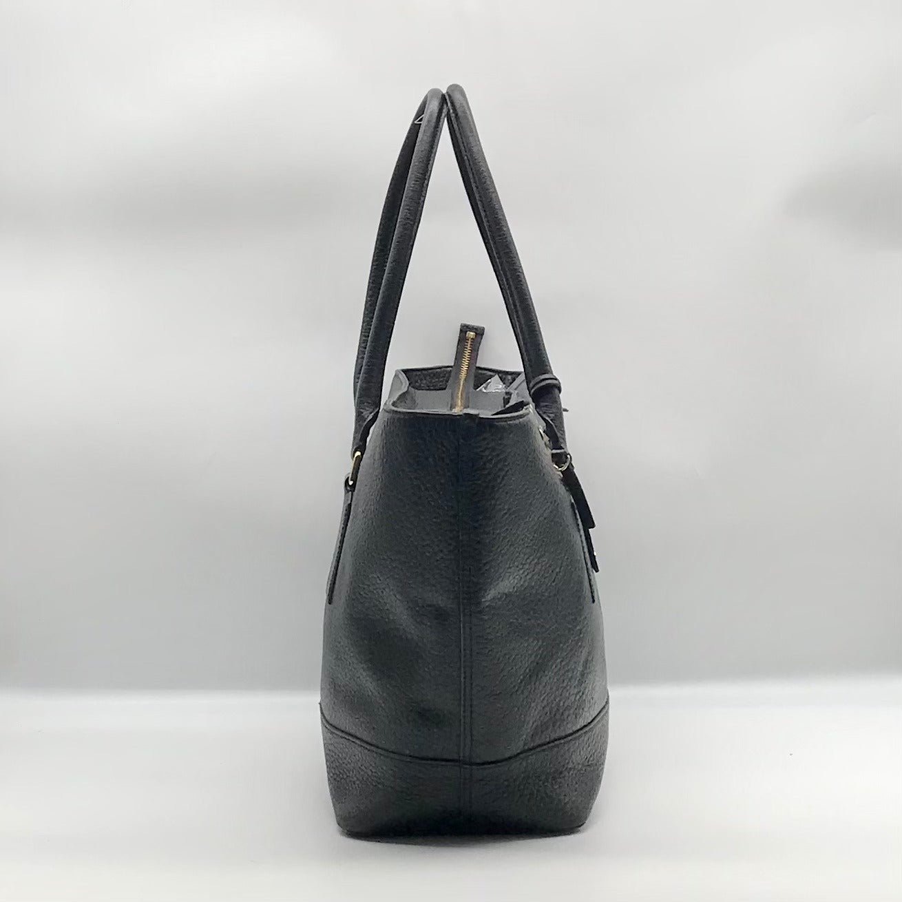 Kate Spade Black Pebbled Leather Bay Street Harmony Tote Bag