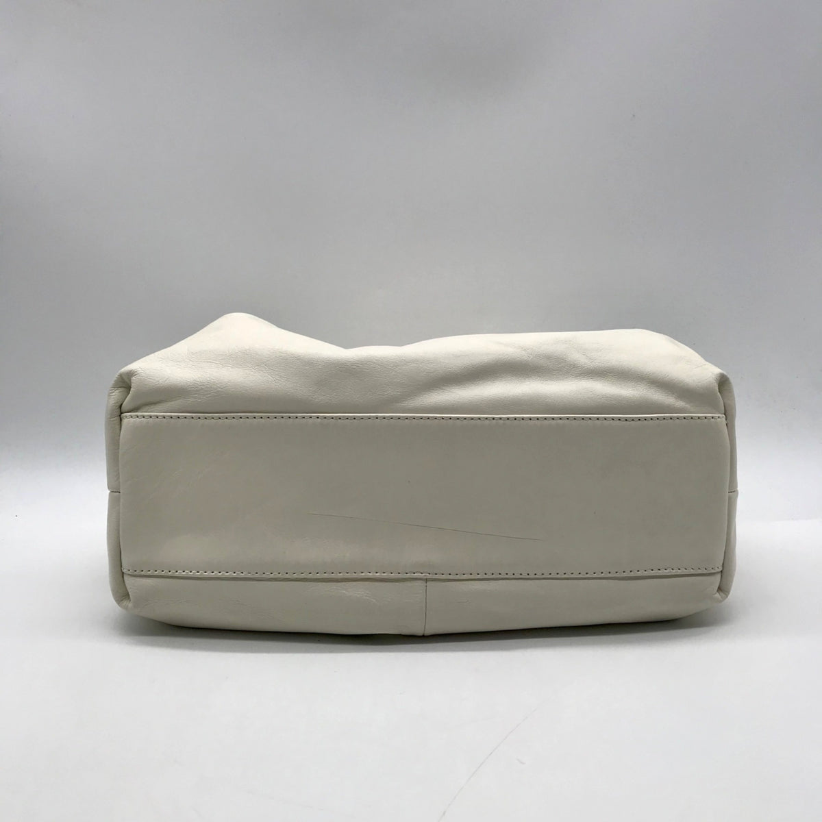 Arezzo Cream Leather Shoulder Bag
