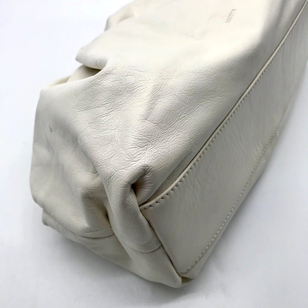 Arezzo Cream Leather Shoulder Bag