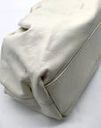 Arezzo Cream Leather Shoulder Bag