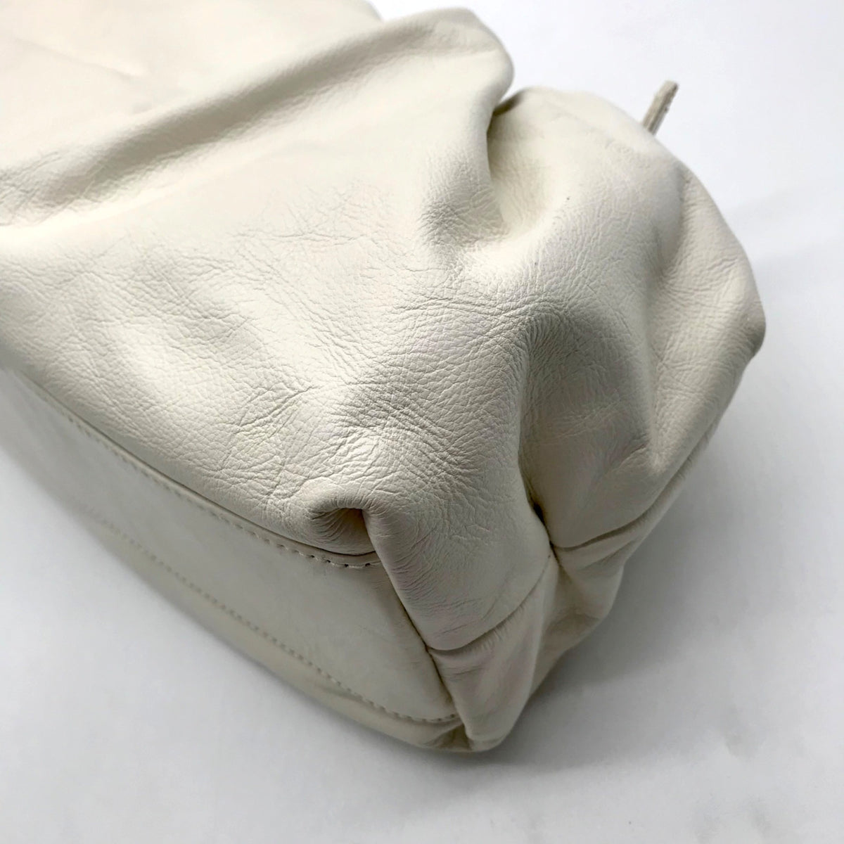 Arezzo Cream Leather Shoulder Bag