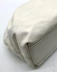 Arezzo Cream Leather Shoulder Bag
