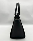 Michael Kors Black Saffiano Leather Selma Convertible Satchel Bag