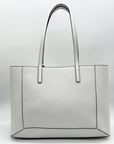 Michael Kors Optic White Leather East West Sallie Tote Bag