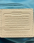 Coach Vintage Ivory Leather Flap Hobo Shoulder Bag-16931