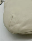 Coach Vintage Ivory Leather Flap Hobo Shoulder Bag-16931
