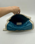 Coach Vintage Ivory Leather Flap Hobo Shoulder Bag-16931