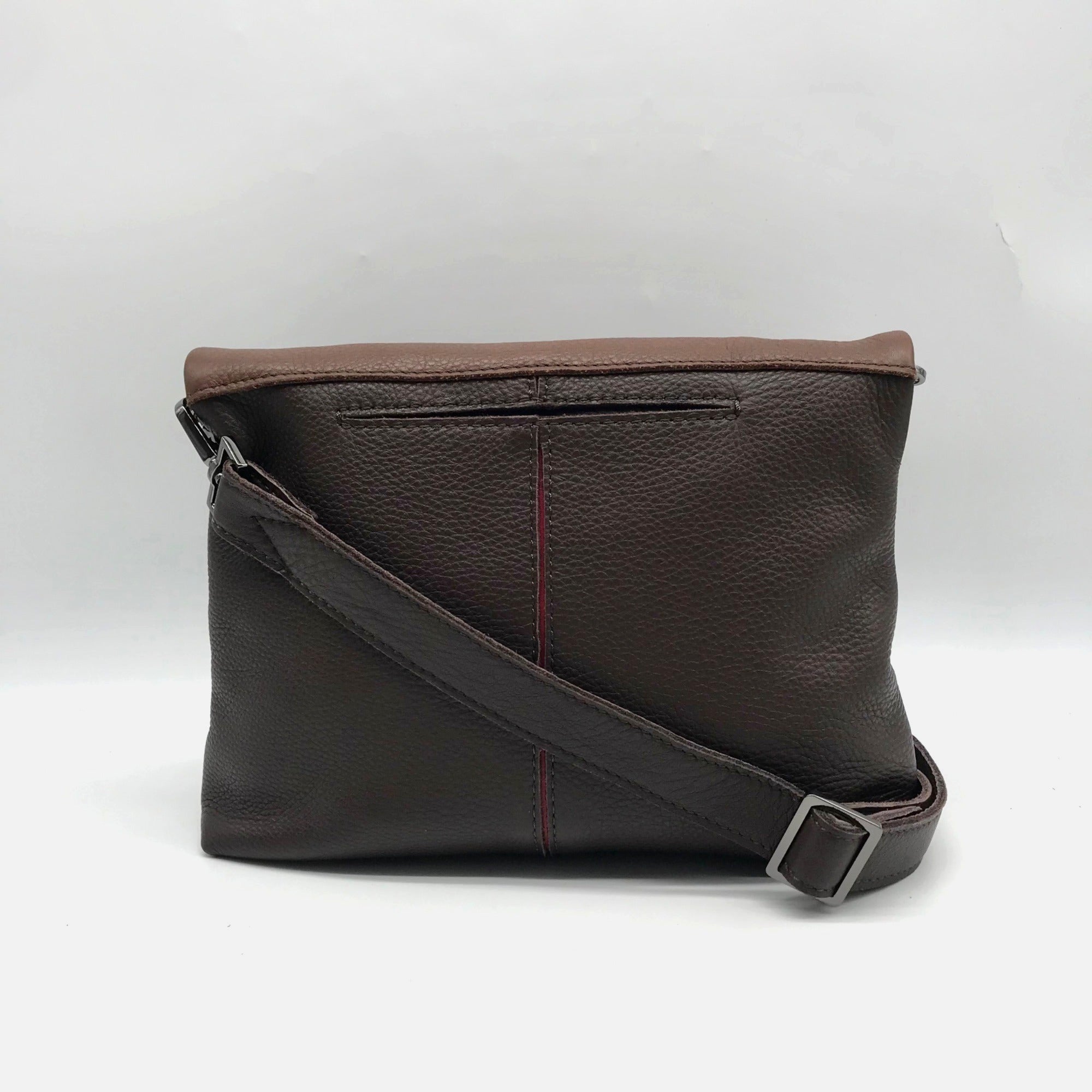 Hammitt VIP Orchestra Brown Pebbled Leather Medium Crossbody Clutch