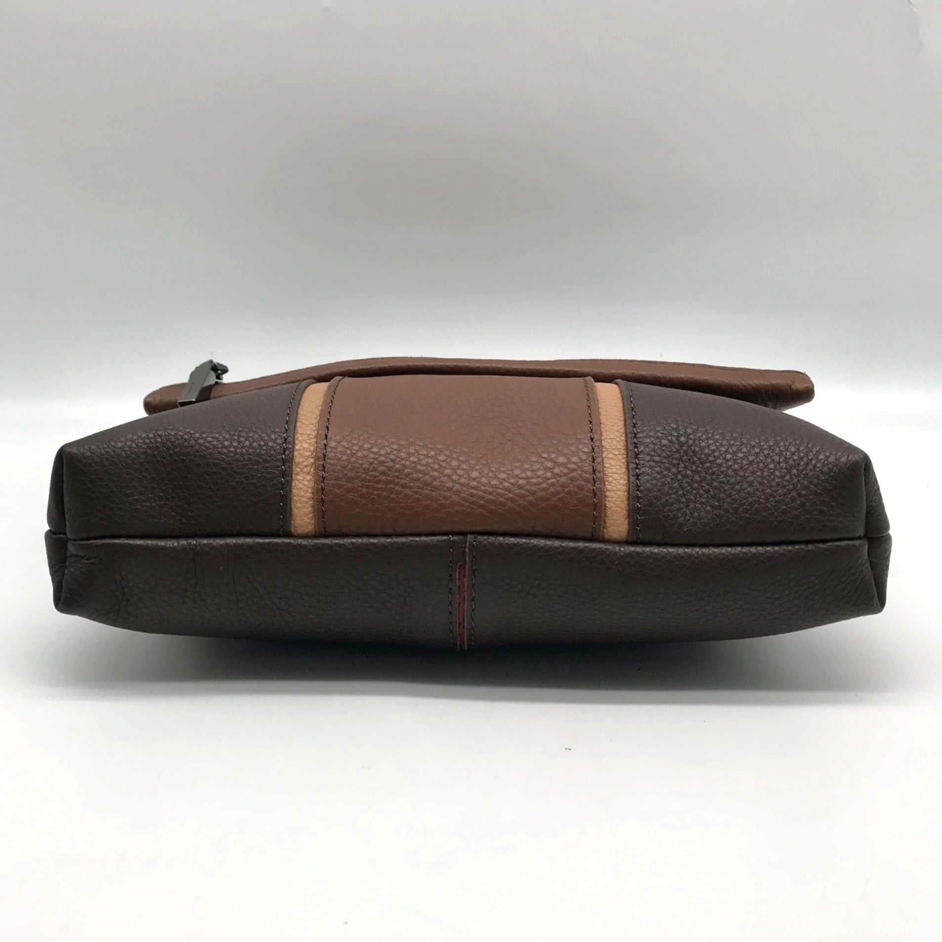 Hammitt VIP Orchestra Brown Pebbled Leather Medium Crossbody Clutch