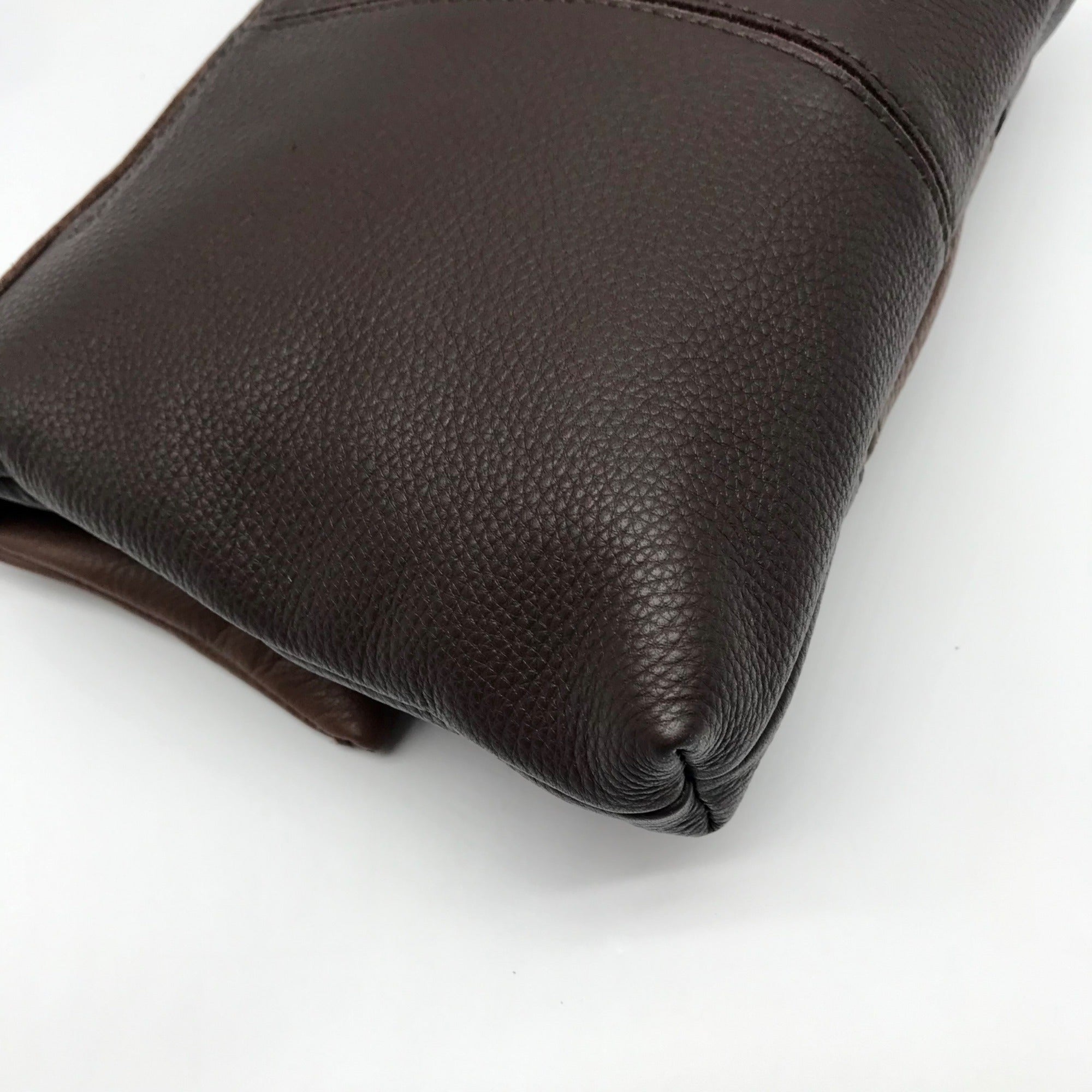 Hammitt VIP Orchestra Brown Pebbled Leather Medium Crossbody Clutch