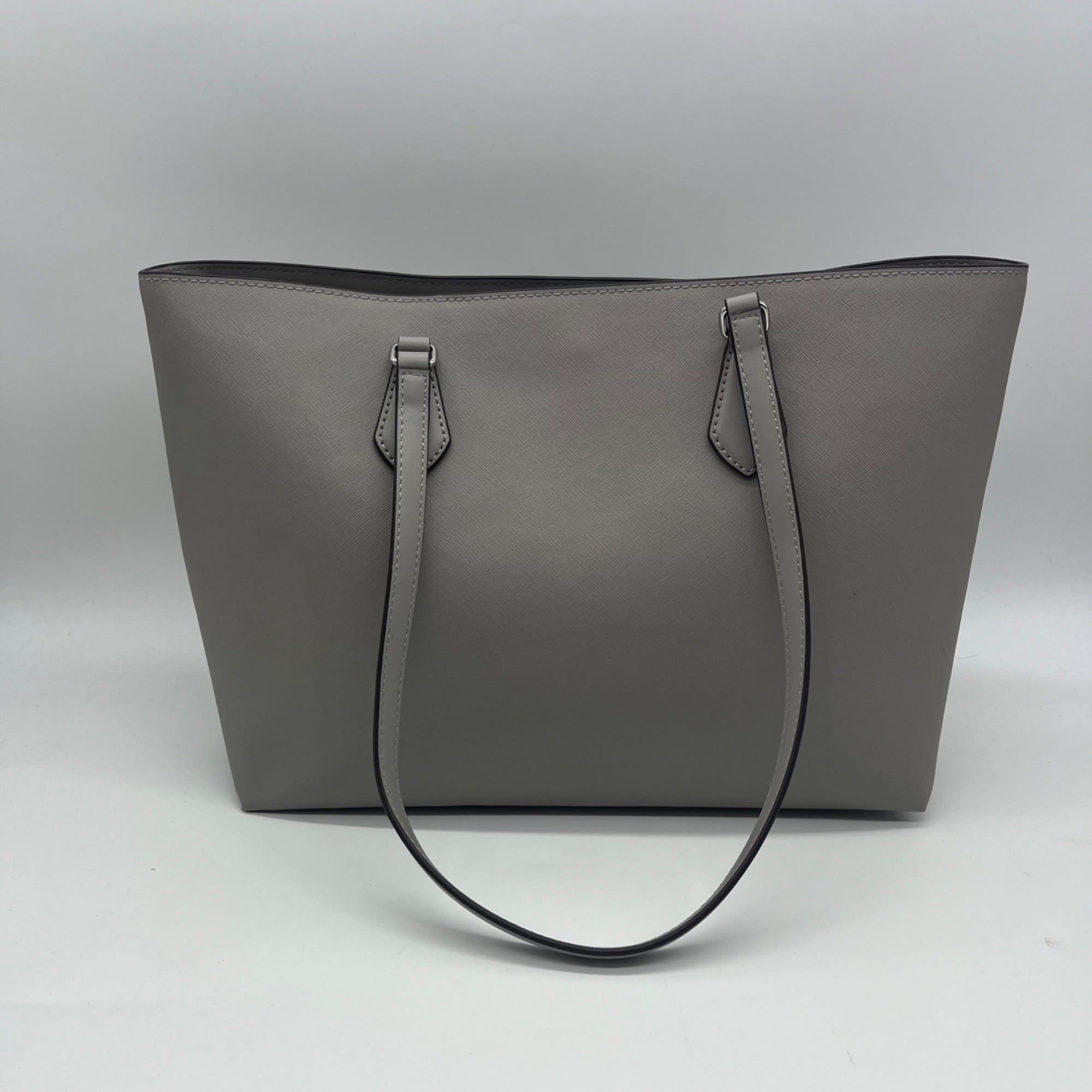 Michael Kors Pearl Grey Coated Canvas Sheila Tote