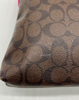 Coach Brown Signature Print Coated Canvas File Bag F23866