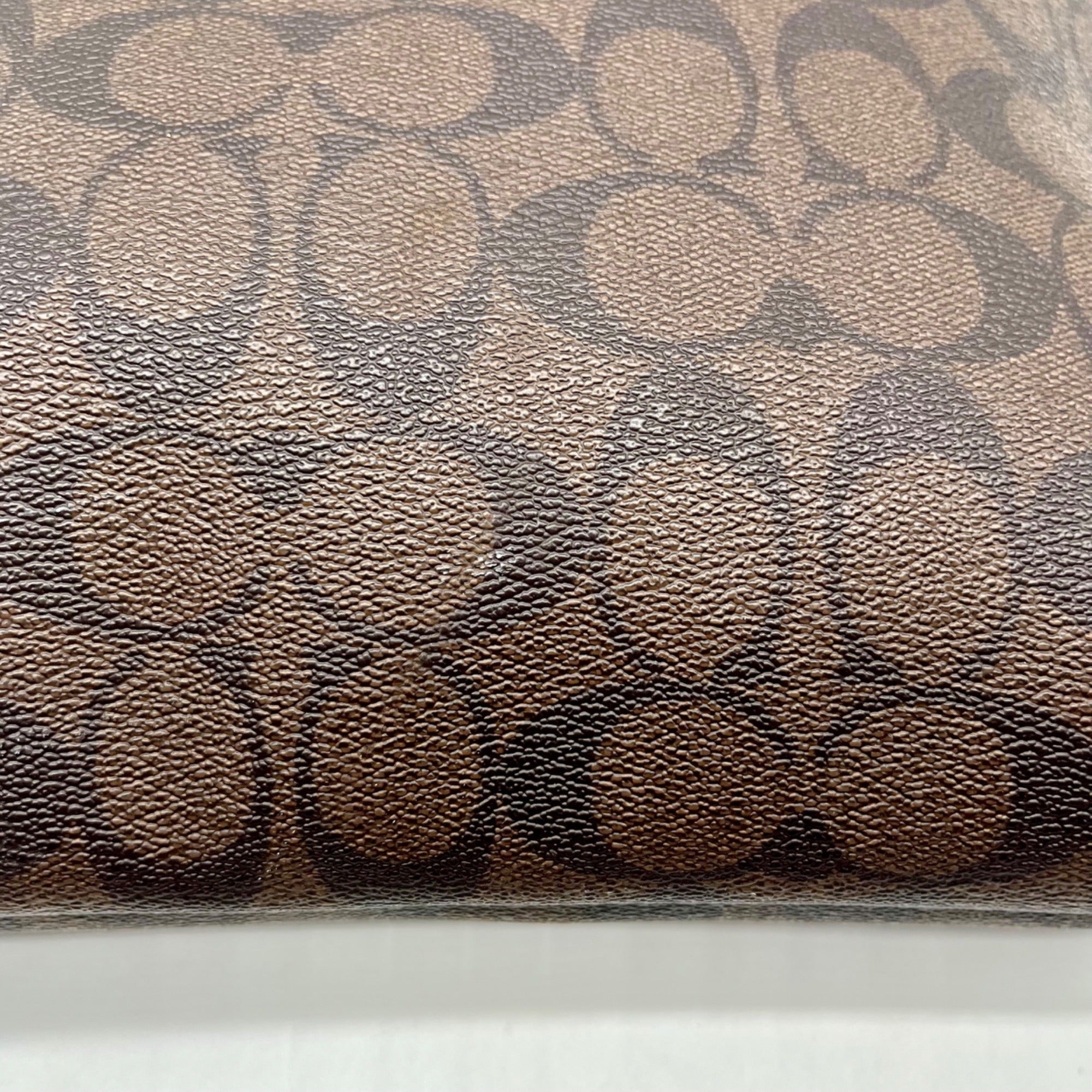 Coach Brown Signature Print Coated Canvas File Bag F23866