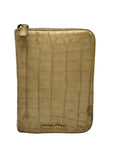 Miu Miu Cream Croc Embossed Leather Notepad Mini Cover