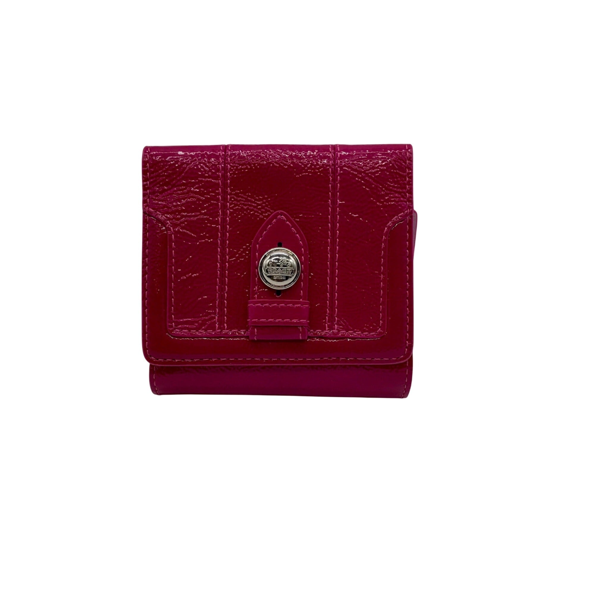 Coach Pink Leather Billfold Wallet