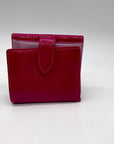 Coach Pink Leather Billfold Wallet