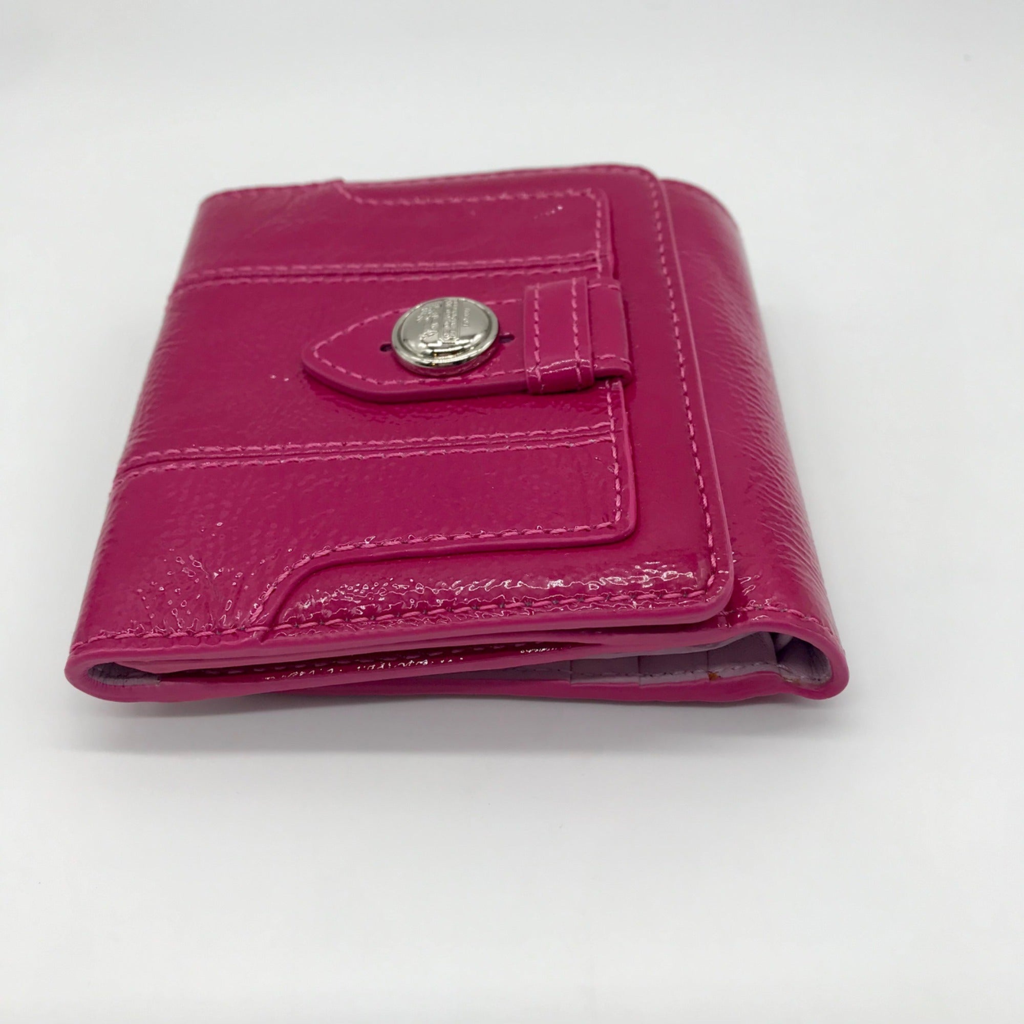 Coach Pink Leather Billfold Wallet