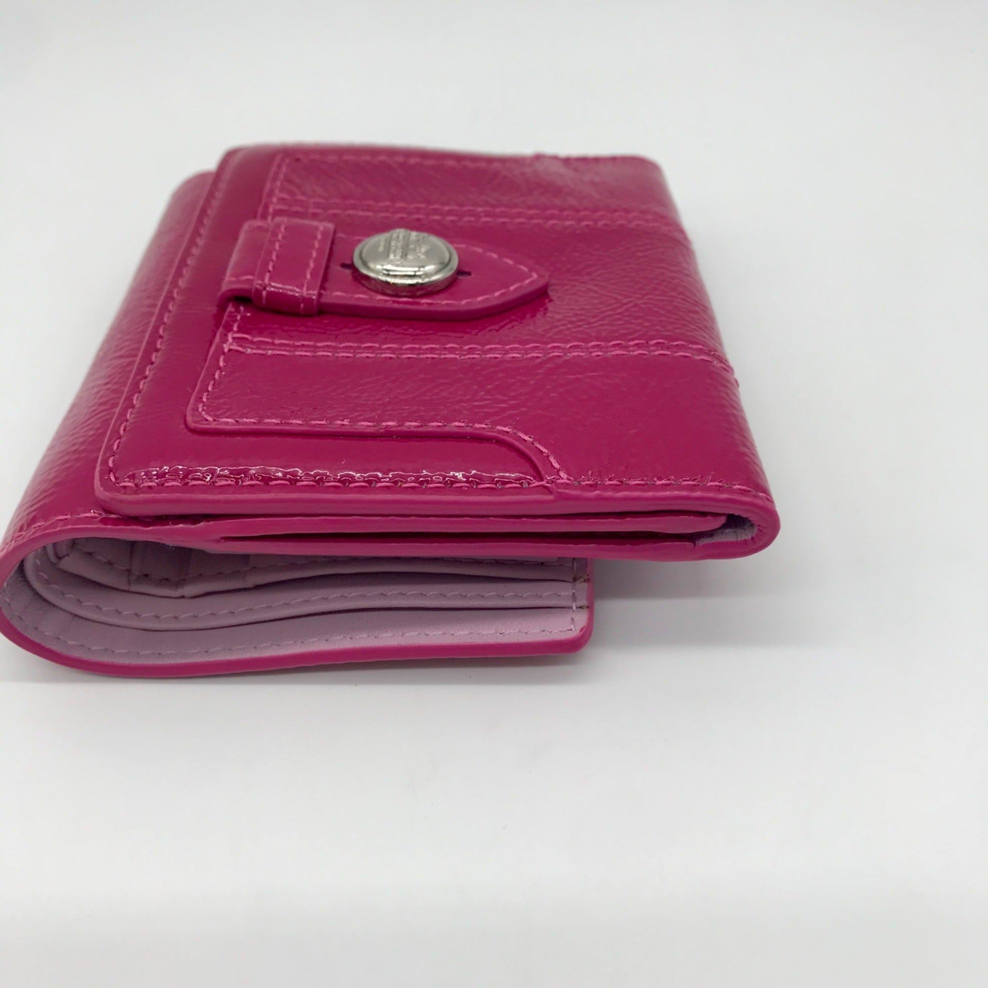 Coach Pink Leather Billfold Wallet